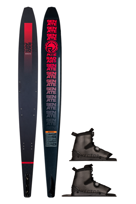 Radar Senate Lithium w/ Double Carbitex Vector BOA - Slalom Waterski Package 2026