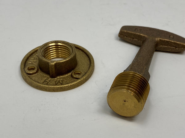 Brass 3/4 Inch NPT T-Plug Drain Plug