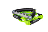Ronix Bungee Surf Rope-10" Handle Hide Grip - 25ft 5-Sect. Rope - Green / Silver , 2020
