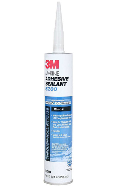 3M Marine Adhesive Sealant 5200 Black 10 oz
