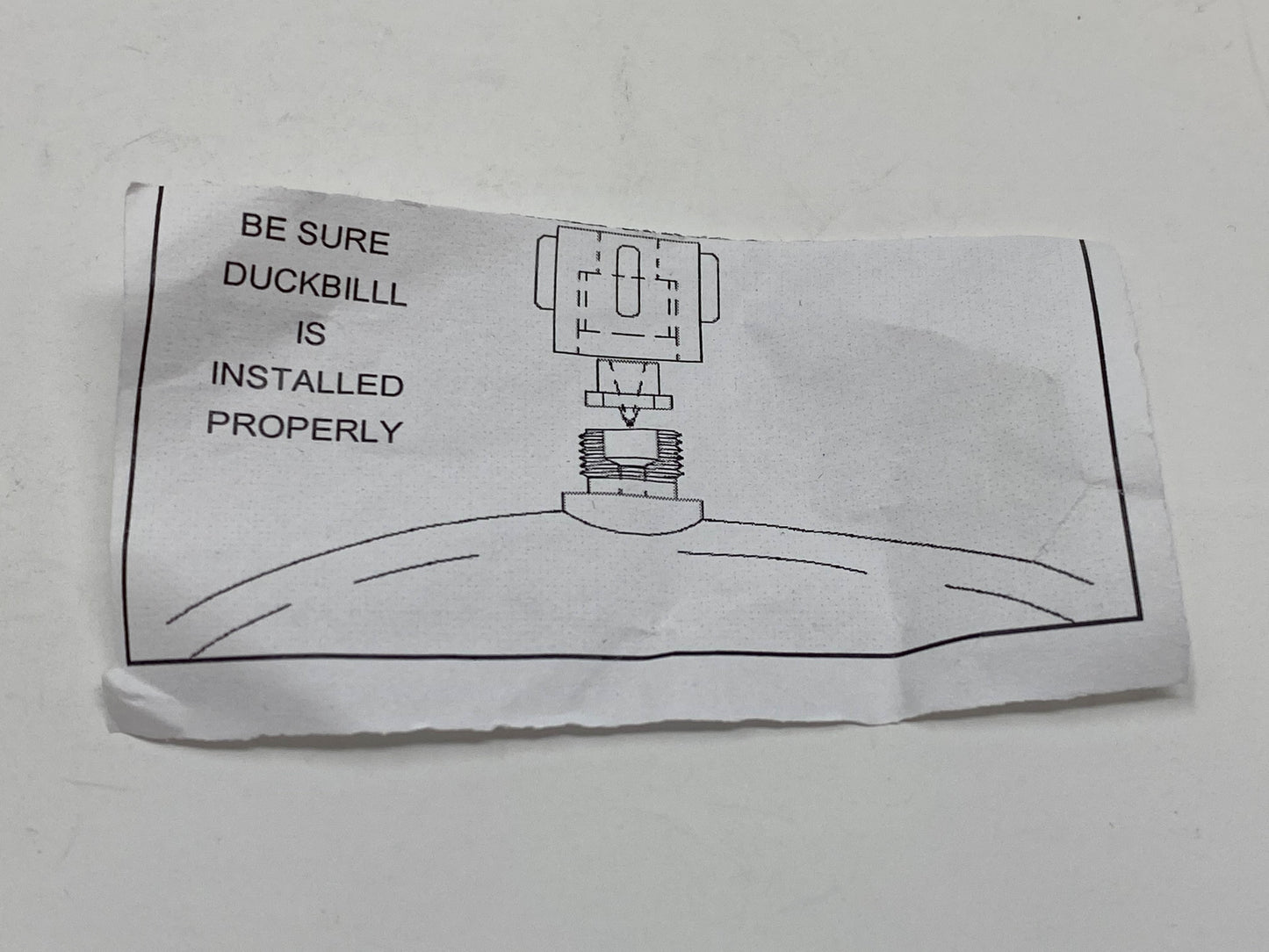 Ballast Anti Siphon Replacement Cap and Duckbill only