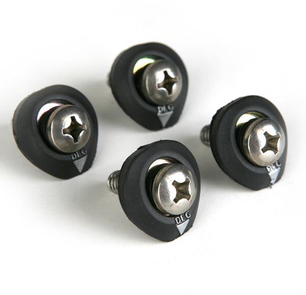 1/4-20 Baseless Boot Hardware- Set of 4 - Black/Stainless