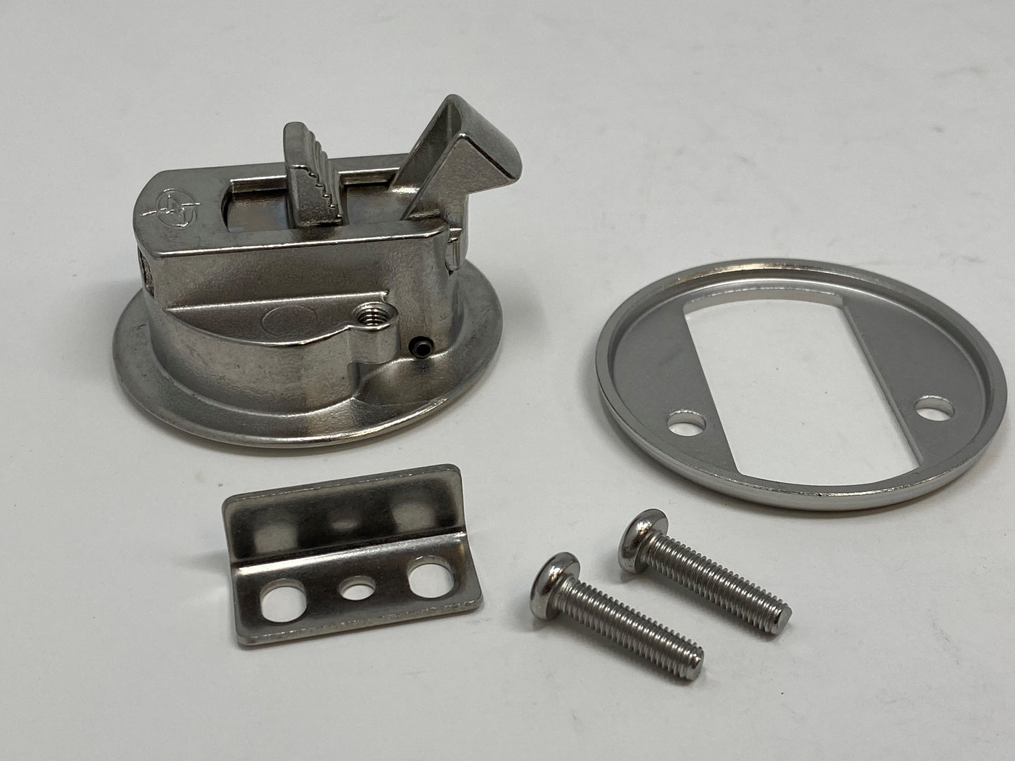 Swim Step Latch For Wedge Trap Door