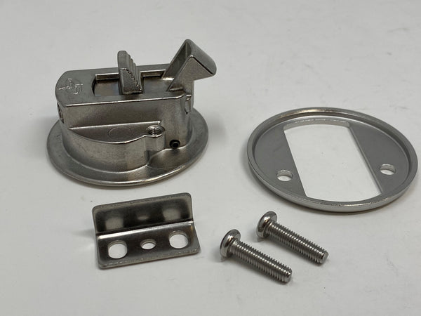 Swim Step Latch For Wedge Trap Door