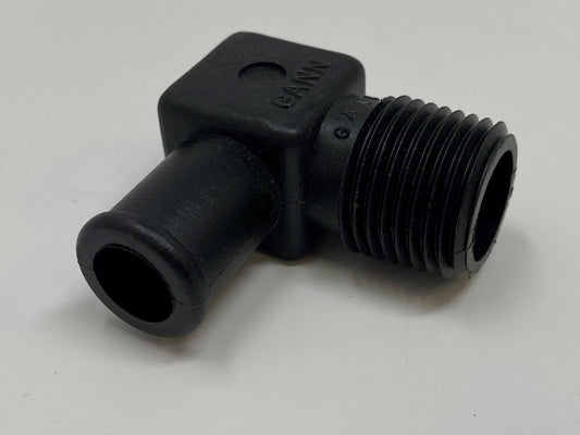 Indmar Exhaust Fitting Nylon Elbow 5/8" NPT X 5/8 Barb