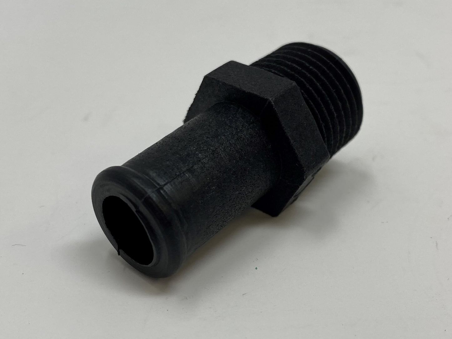 Indmar Exhaust Fitting Nylon Straight 1/2" NPT x 5/8" Barb
