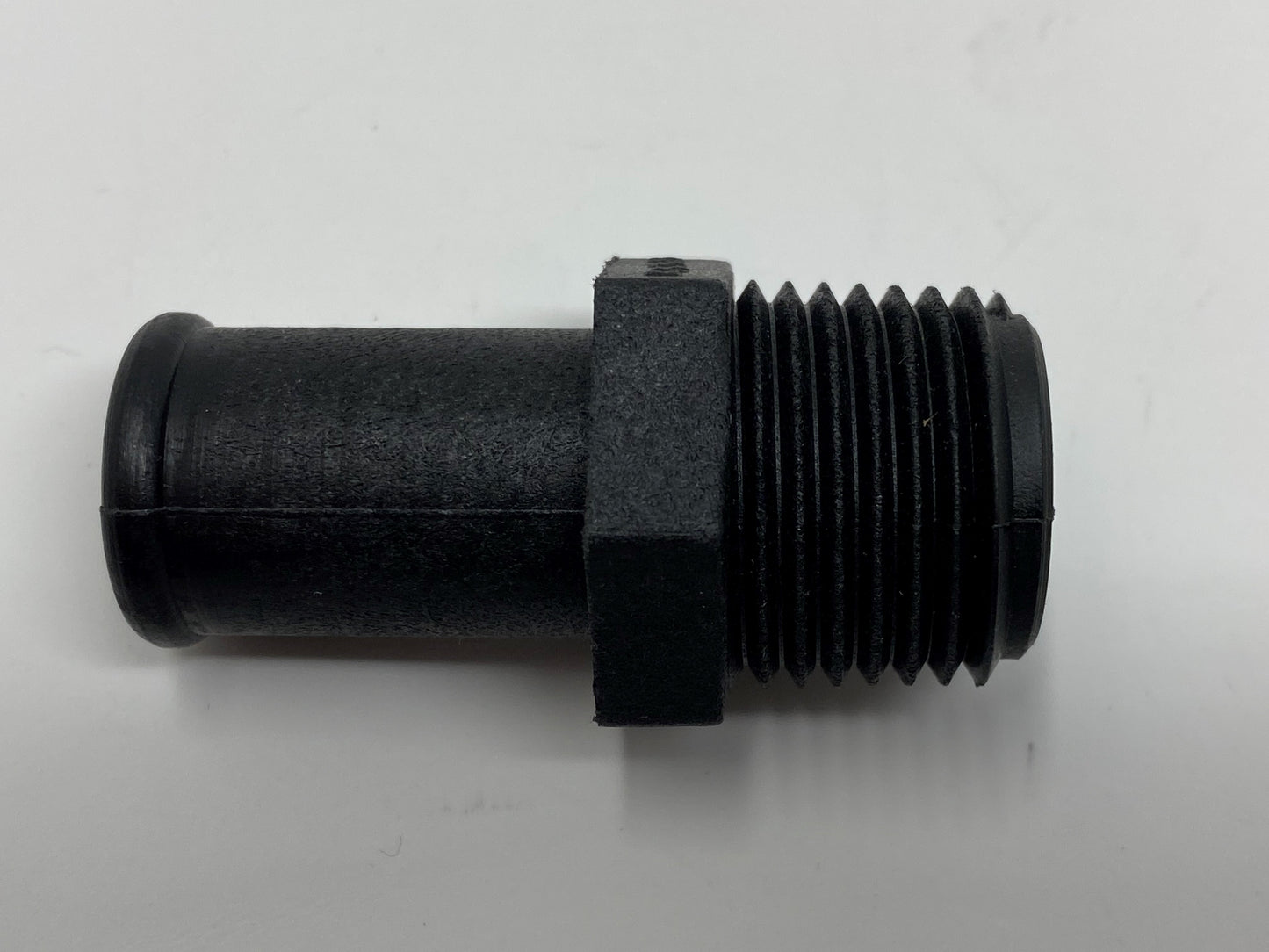 Indmar Exhaust Fitting Nylon Straight 1/2" NPT x 5/8" Barb