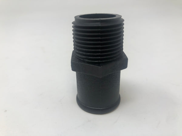 Indmar Exhaust Fitting Nylon Straight 3/4" NPT x 1" Barb