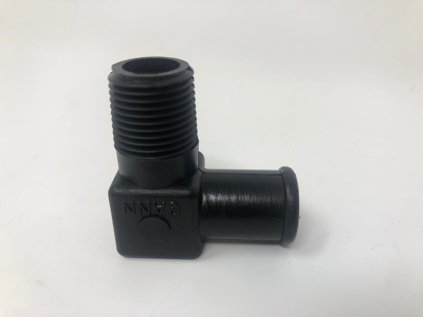 Indmar Exhaust Fitting Nylon Elbow  3/8" NPT x 5/8" Barb