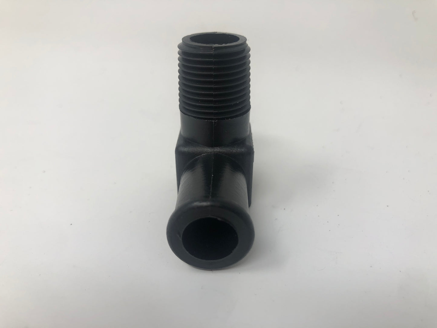 Indmar Exhaust Fitting Nylon Elbow  3/8" NPT x 5/8" Barb