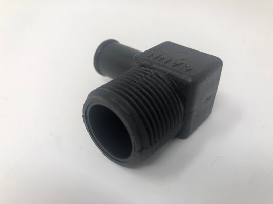 Indmar Exhaust Fitting Nylon Elbow 3/4" NPT x 5/8'' Barb