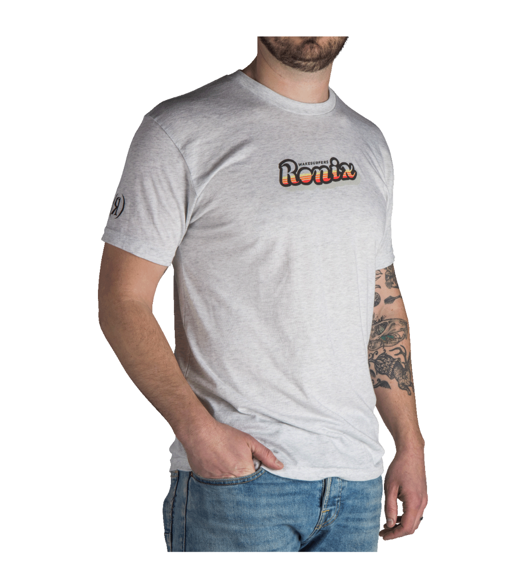 Ronix Tee Sunset Surf Heather Oatmeal T Shirt
