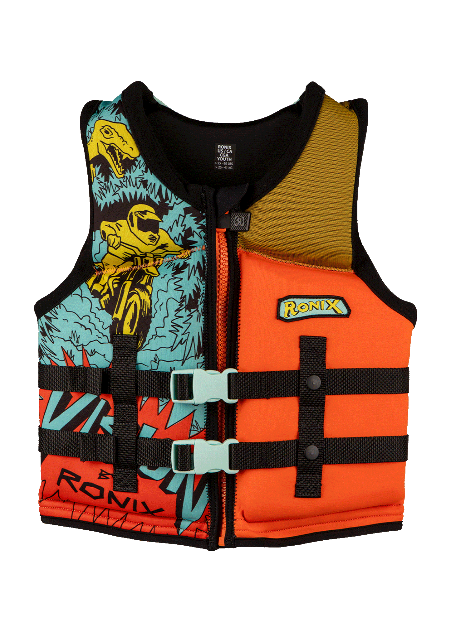 Ronix Vest Vision - Boys CGA Life Vest - Youth (50-90lbs) 2026