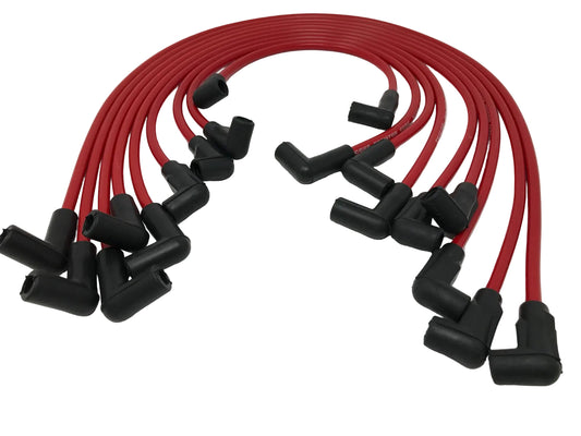 Indmar delco igntion spark plug set with red wires