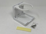Flip Up Adjustable Cup Holder White