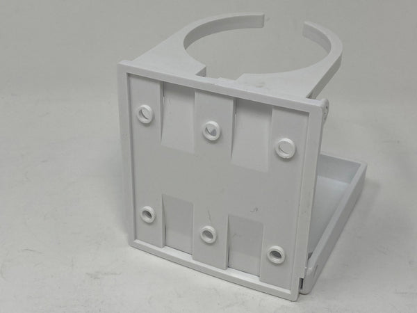 Flip Up Adjustable Cup Holder White