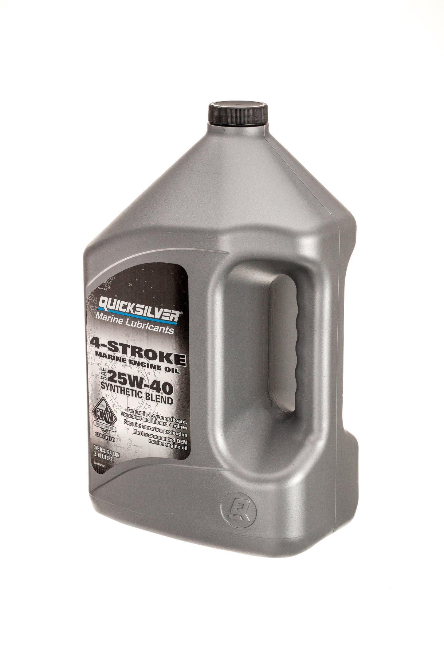 Quicksilver 25W-40 Synthetic Blend Marine Engine Oil - Gallon