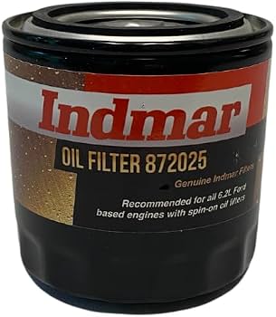 Indmar 872025 Spin On Oil Filter for 6.2L Ford Engines