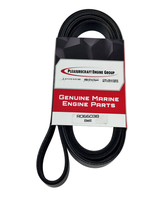 PCM R066038 belt for PCM Engines. PCM Belt Serpentine 6.2L S/C Accessory Belt