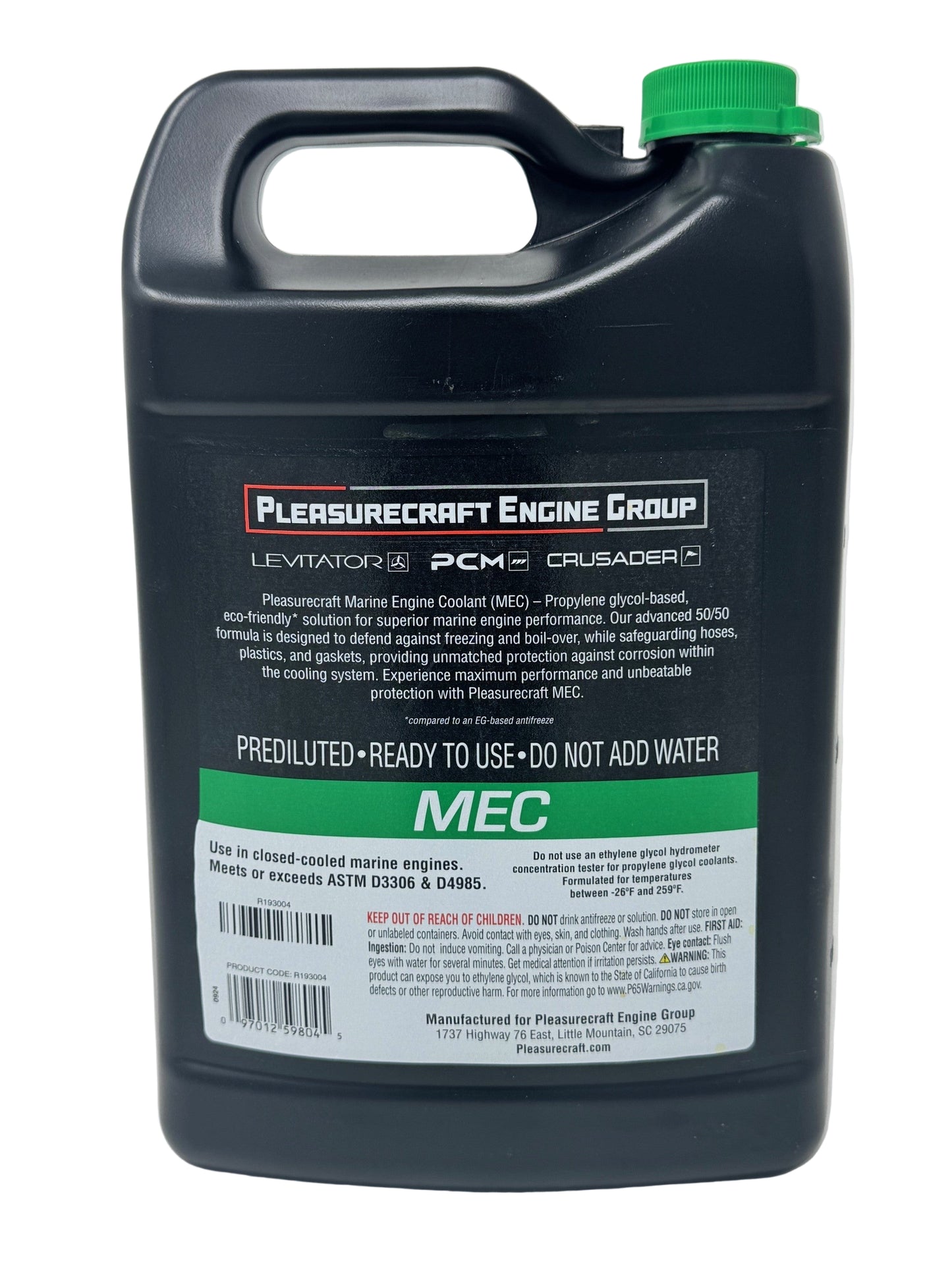 Pleasurecraft Engine Group MEC engine coolant container on a white background