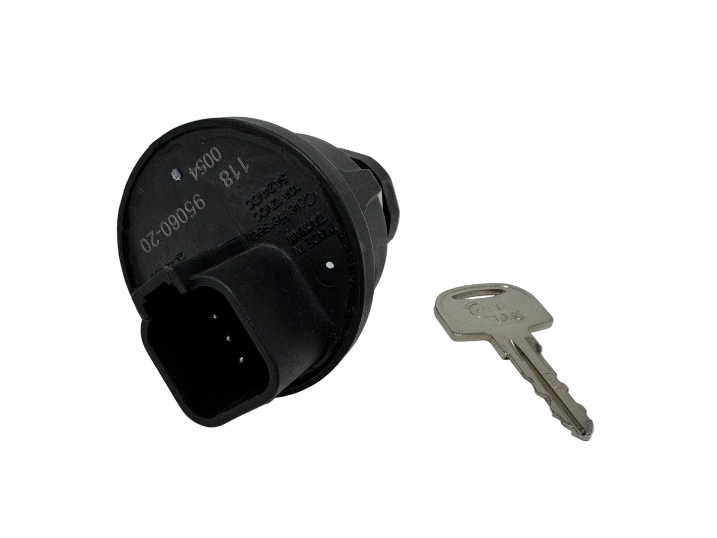 Supra 108284 Black ignition switch and key on a white background