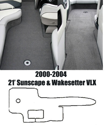 Carpet Saver Malibu Boats 21' Sunscape / Wakesetter VLX 2000-2004