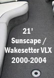 Carpet Saver Malibu Boats 21' Sunscape / Wakesetter VLX 2000-2004