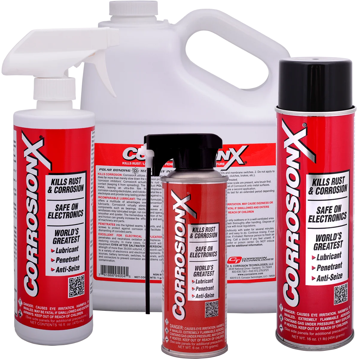CorrosionX Corrosion Protection & Lubricant Spray – 6 oz Aerosol
