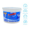 DampRid 64 oz moisture absorber positioned upright inside an enclosed boat cabin for winter storage