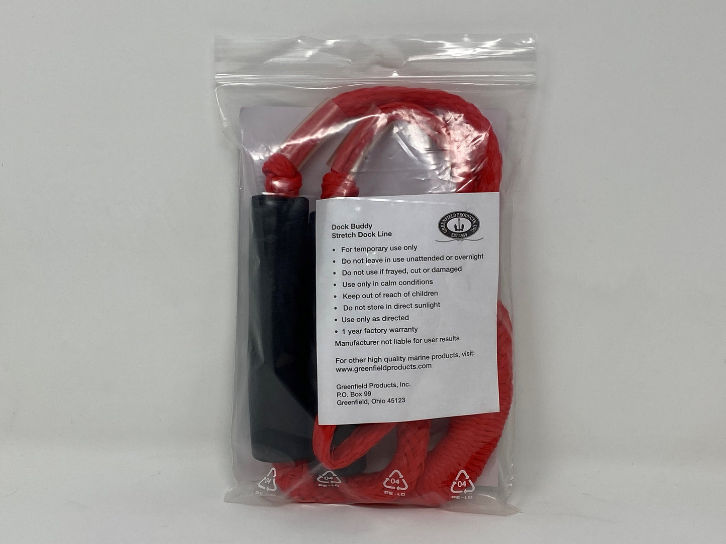 Dock Buddy Stretchable Quick Tie Dock Line Red