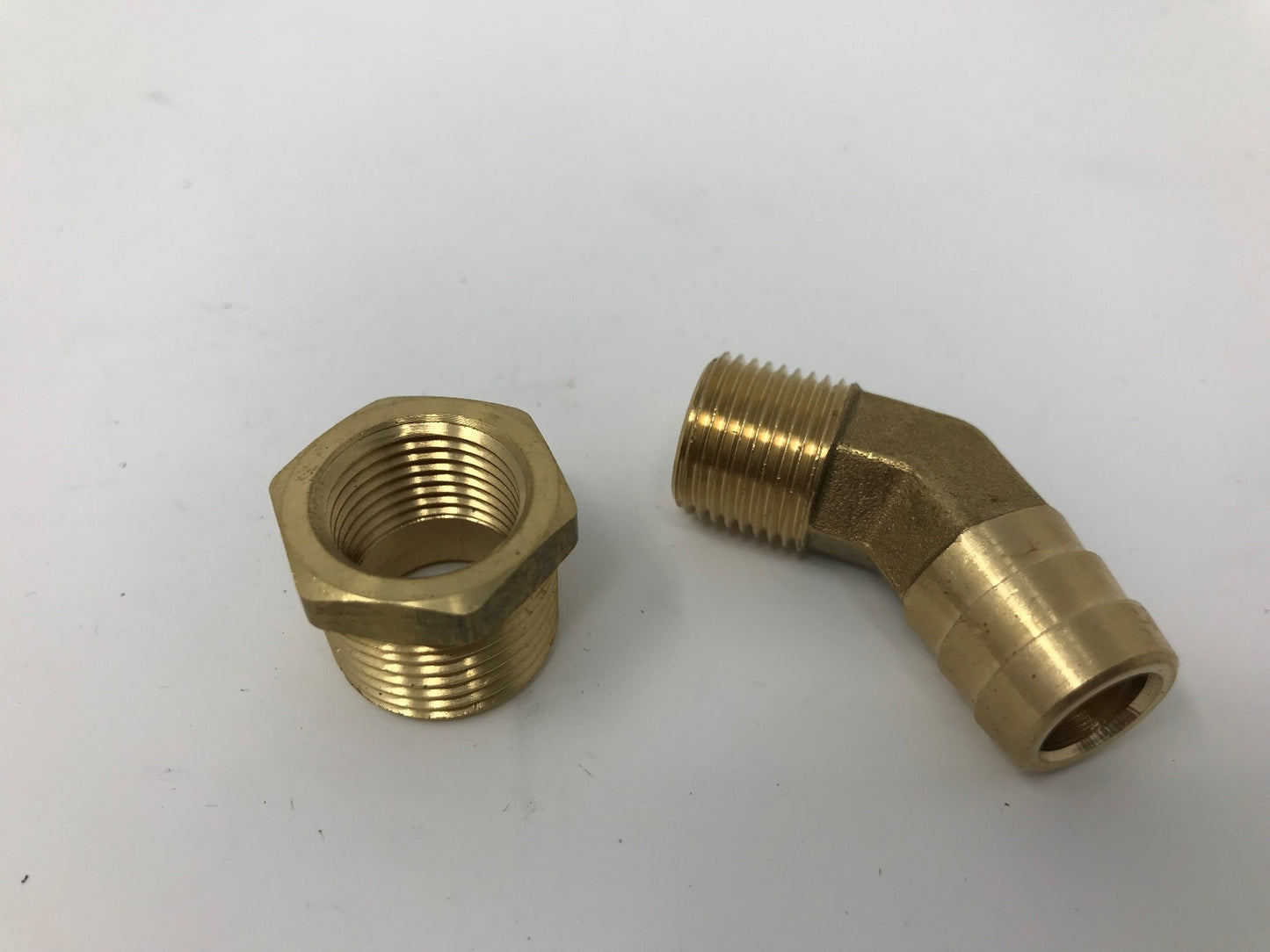 Heater Craft 45 Degree Brass Water Hose Engine Block Fitting