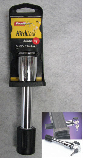 Deadbolt RH3 5/8" Trailer Hitch Lock for 2"x2" Receiver