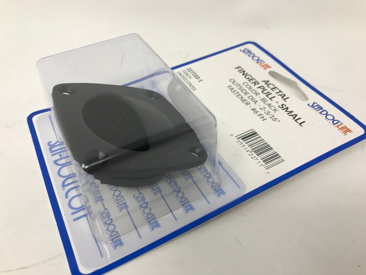SeaDog Flush Pull Handle Black Plastic