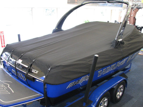 Bakes Custom Fitted Sunbrella Boat Cover for Malibu Boats