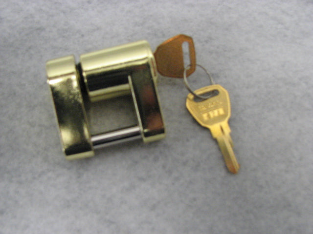 Sea-Dog Brass Two Piece Coupler Trailer Lock