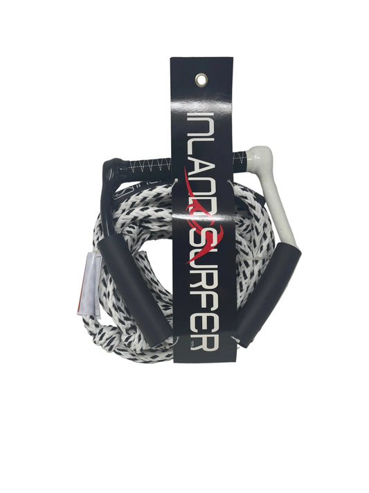 Two coiled ropes with 'Inland Surfer' branding on a white background