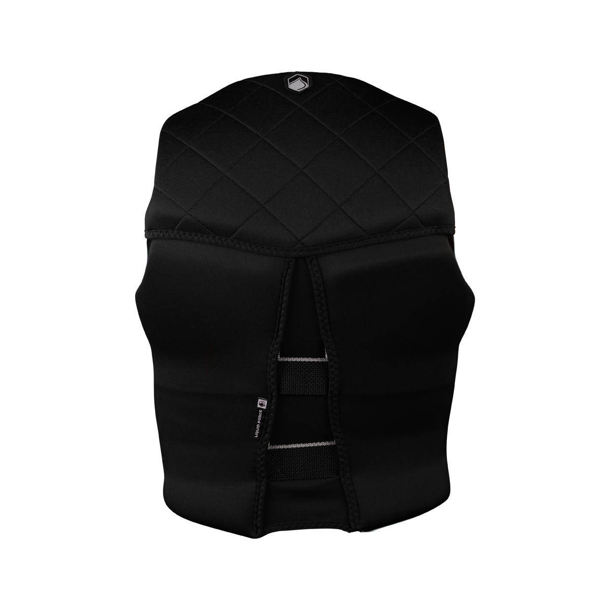 Back view of Liquid Force Diva Heritage women's life vest with lower V-back design