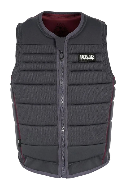 Front view of Liquid Force Fuse 2026 wakeboard impact vest