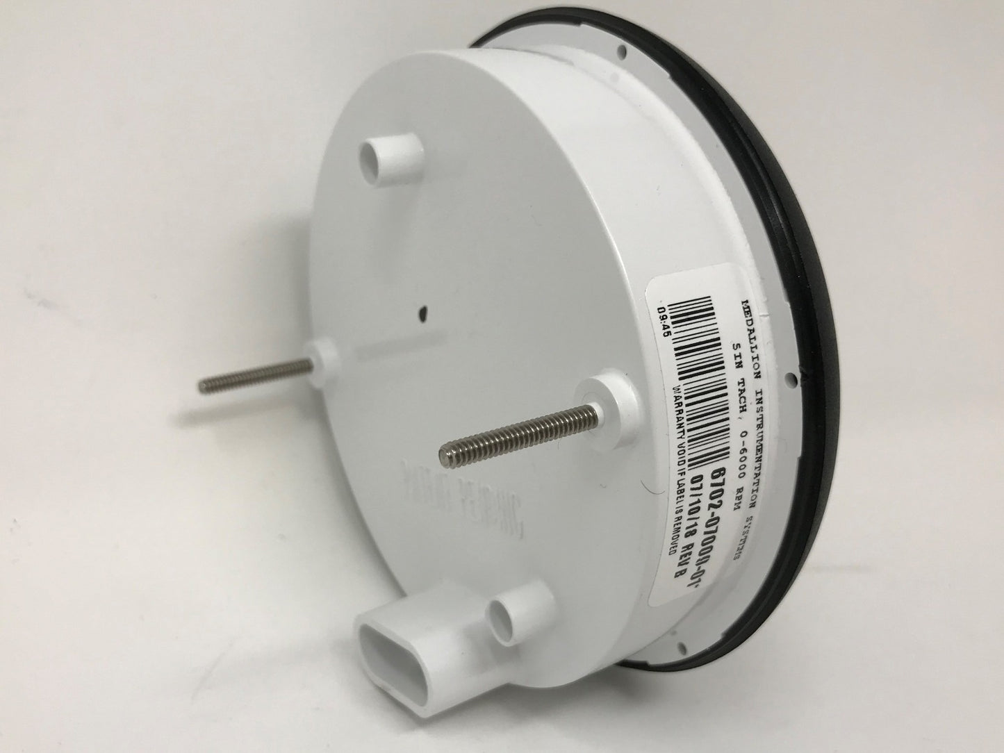 Malibu Boats RPM 5" Black and White Gauge