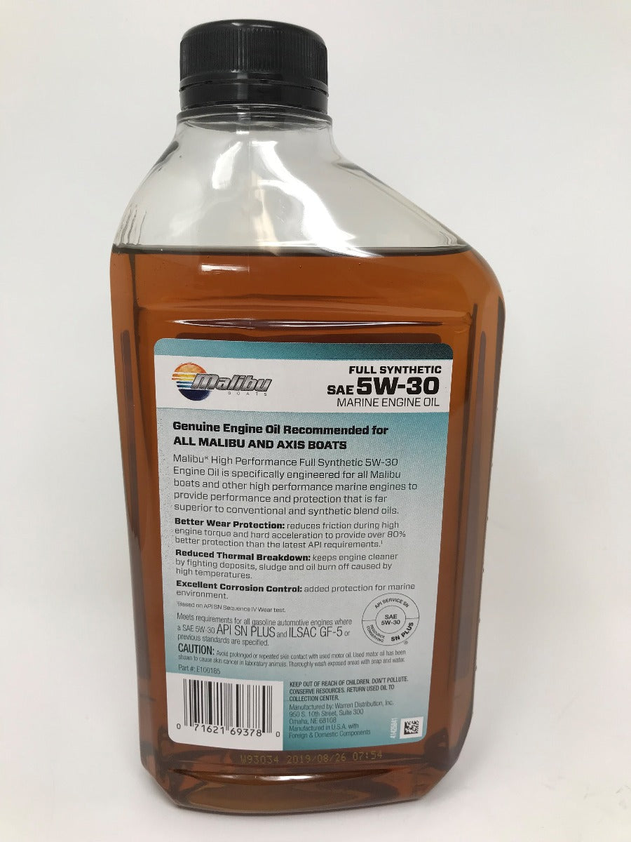 Malibu Oil 5W-30 Full Synthetic Quart