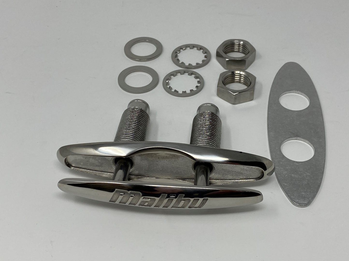 Malibu Boats Engraved Stainless Steel 6 Inch Boat Cleat