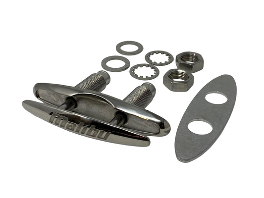 Malibu Boats Engraved Stainless Steel 6 Inch Boat Cleat