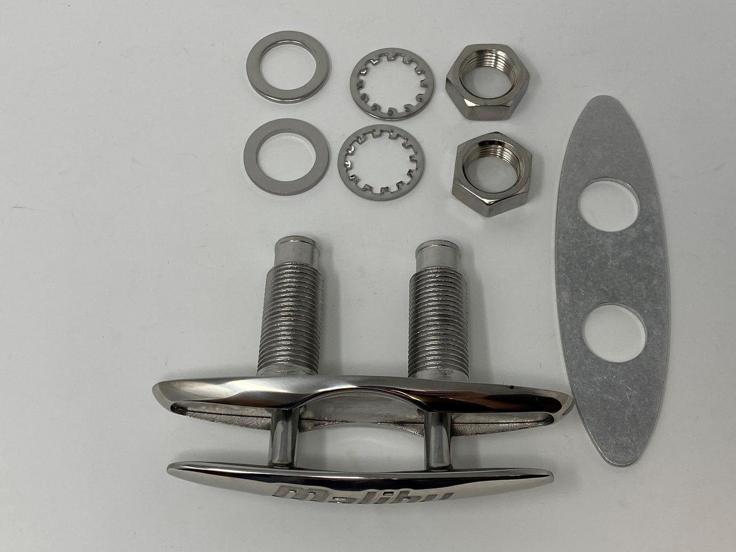 Malibu Boats Engraved Stainless Steel 6 Inch Boat Cleat