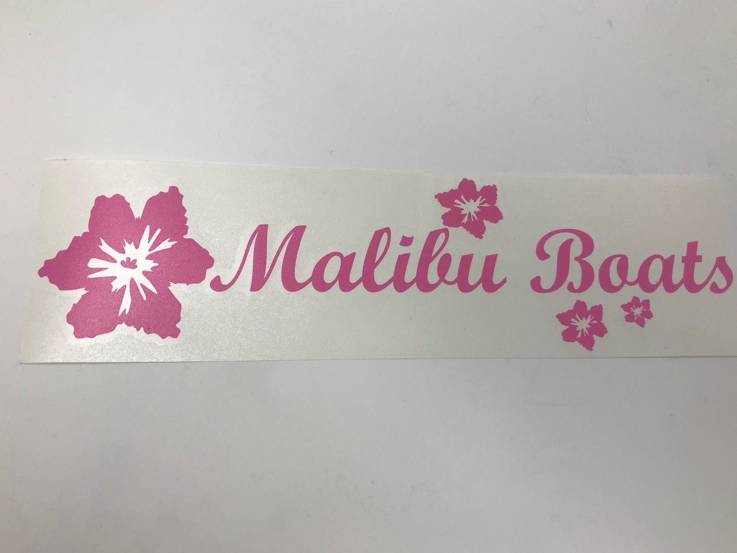 Malibu Boats Hibiscus Vehicle Decal 13"