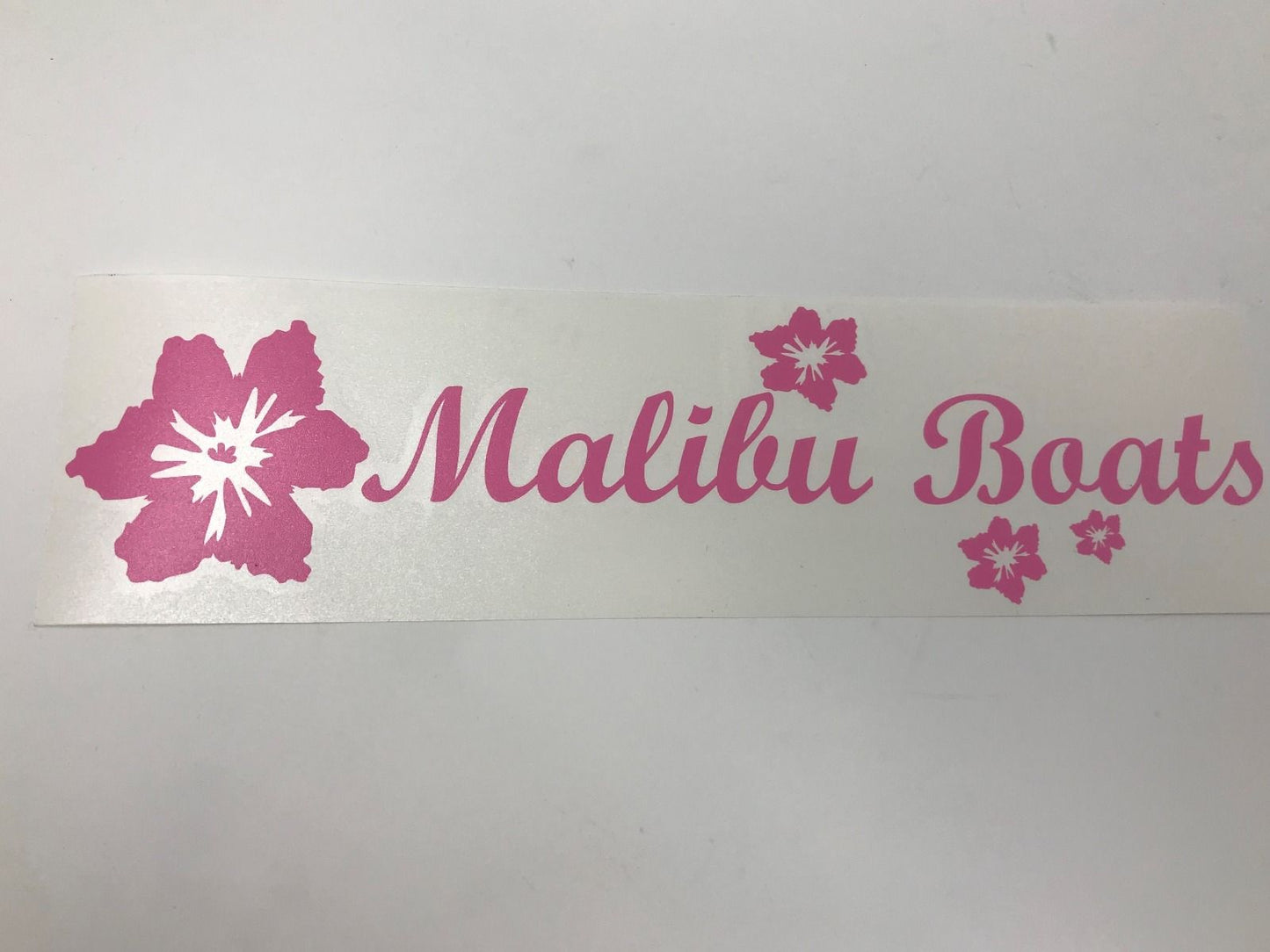 Malibu Boats Hibiscus Vehicle Decal 13"