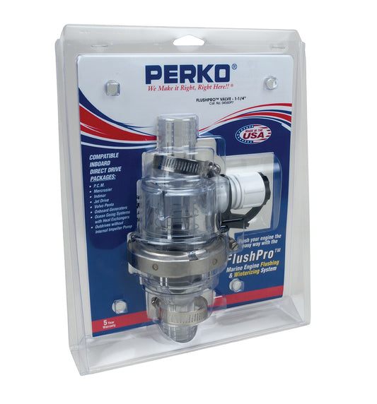 Perko Flush Kit 1-1/4" In-Line With Hose Hook Up