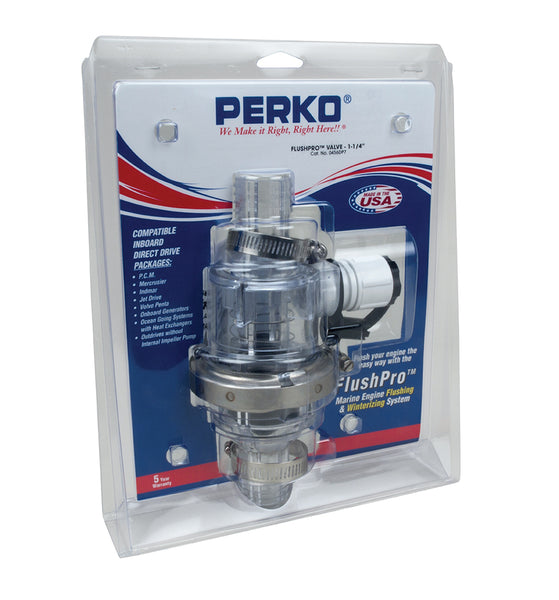 Perko Flush Kit 1-1/4" In-Line With Hose Hook Up