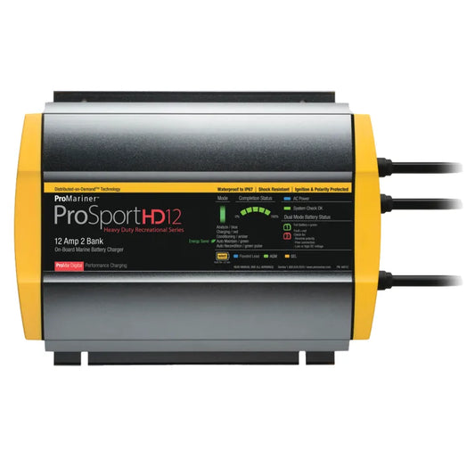Promariner ProSport 12 Amp Gen3 On-Board Dual Bank Battery Charger