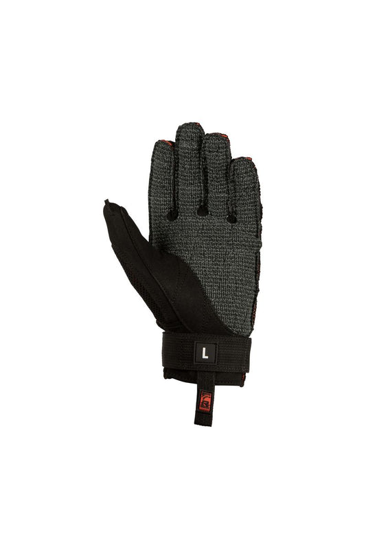 Aramid-reinforced palm on Radar AirKnit-K waterski glove