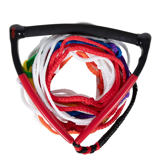 2026 Radar Control ARC 13-inch waterski handle with 8-section mainline in red and black